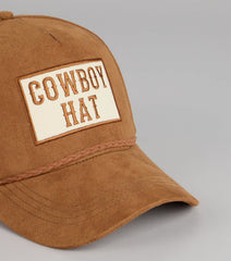 Saddle Up Faux Suede Cowboy Cap