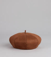 Paris Plans Faux Suede Beret
