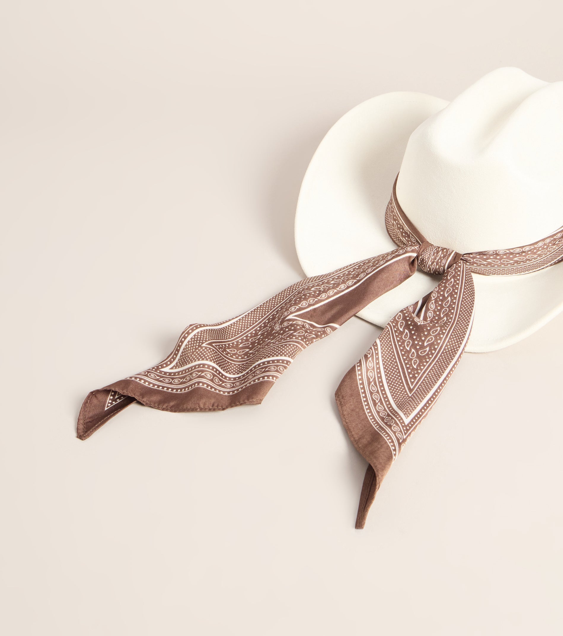 Western Kisses Scarf Trim Cowboy Hat