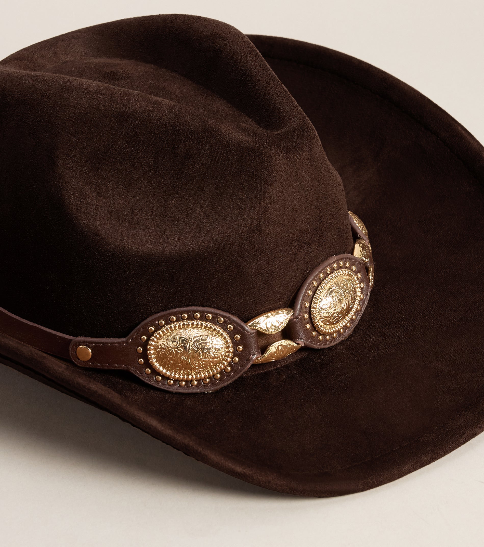 Bold Western Faux Suede Cowboy Hat