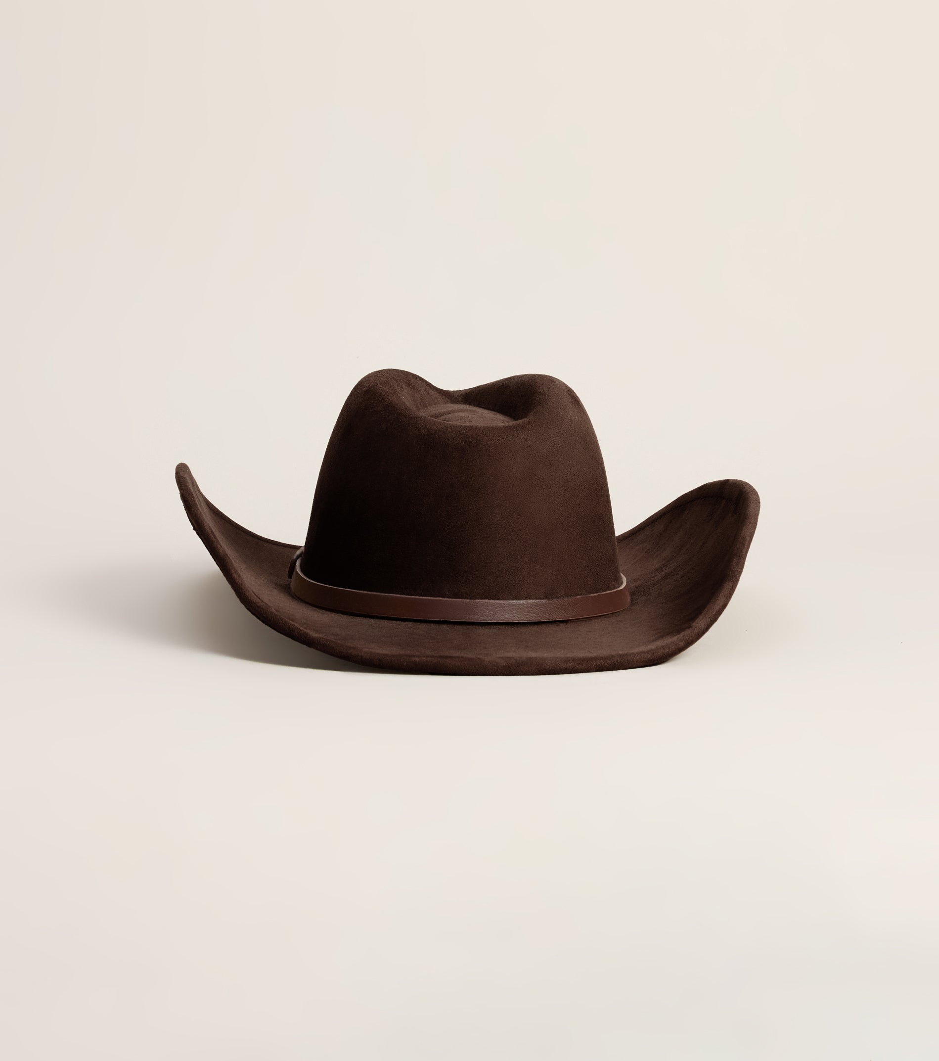 Bold Western Faux Suede Cowboy Hat