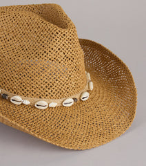 Seaside Rodeo Shell Cowboy Hat