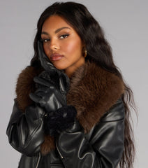 Luxe Intent Faux Fur Gloves