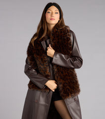 Wild Side Faux Fur Shawl