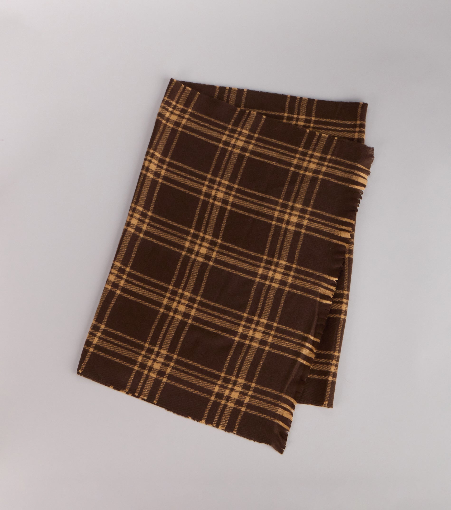 Cozy Girl Season Plaid Scarf