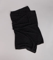 Soft Sparkle Rhinestone Chiffon Scarf