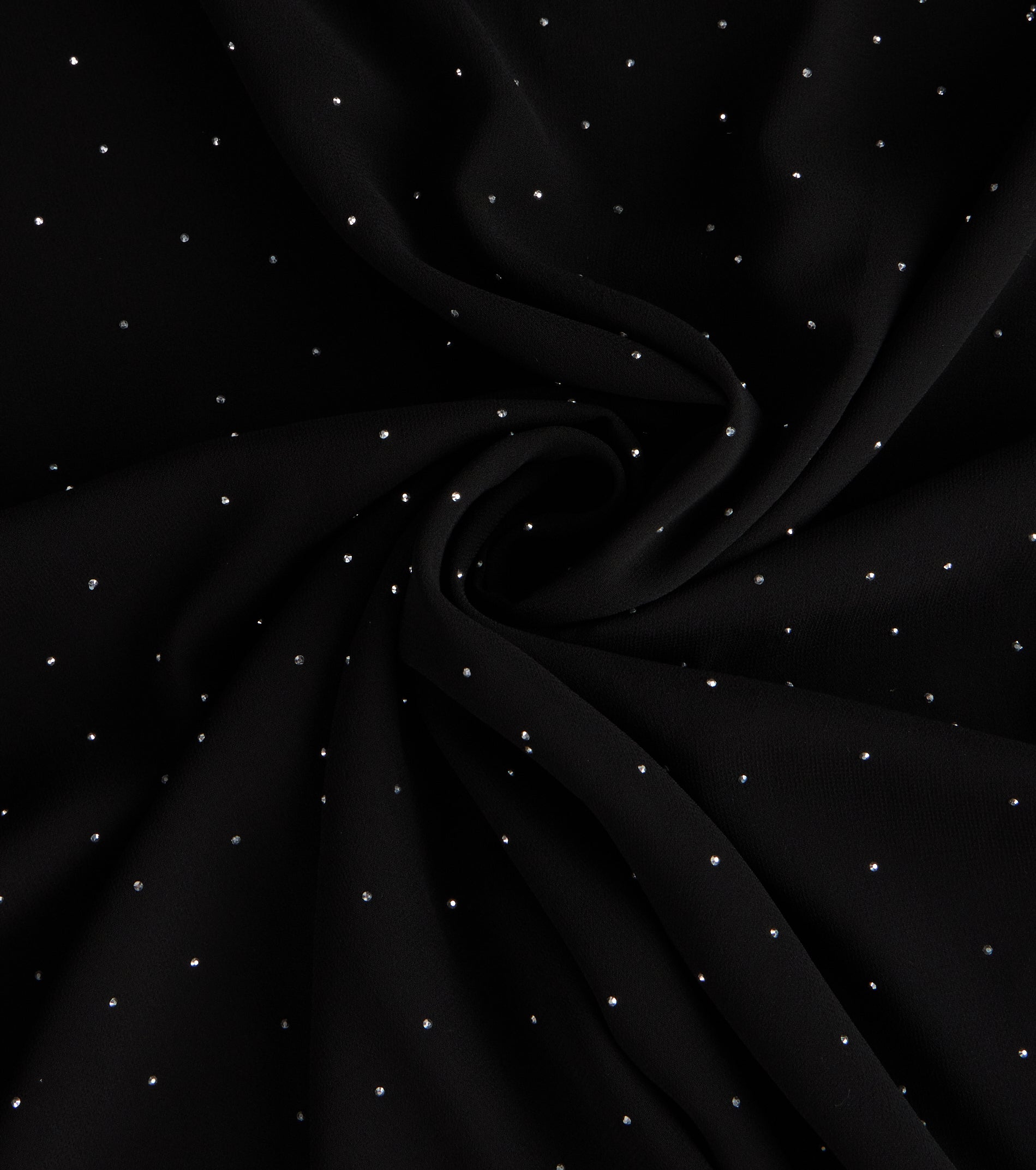 Soft Sparkle Rhinestone Chiffon Scarf