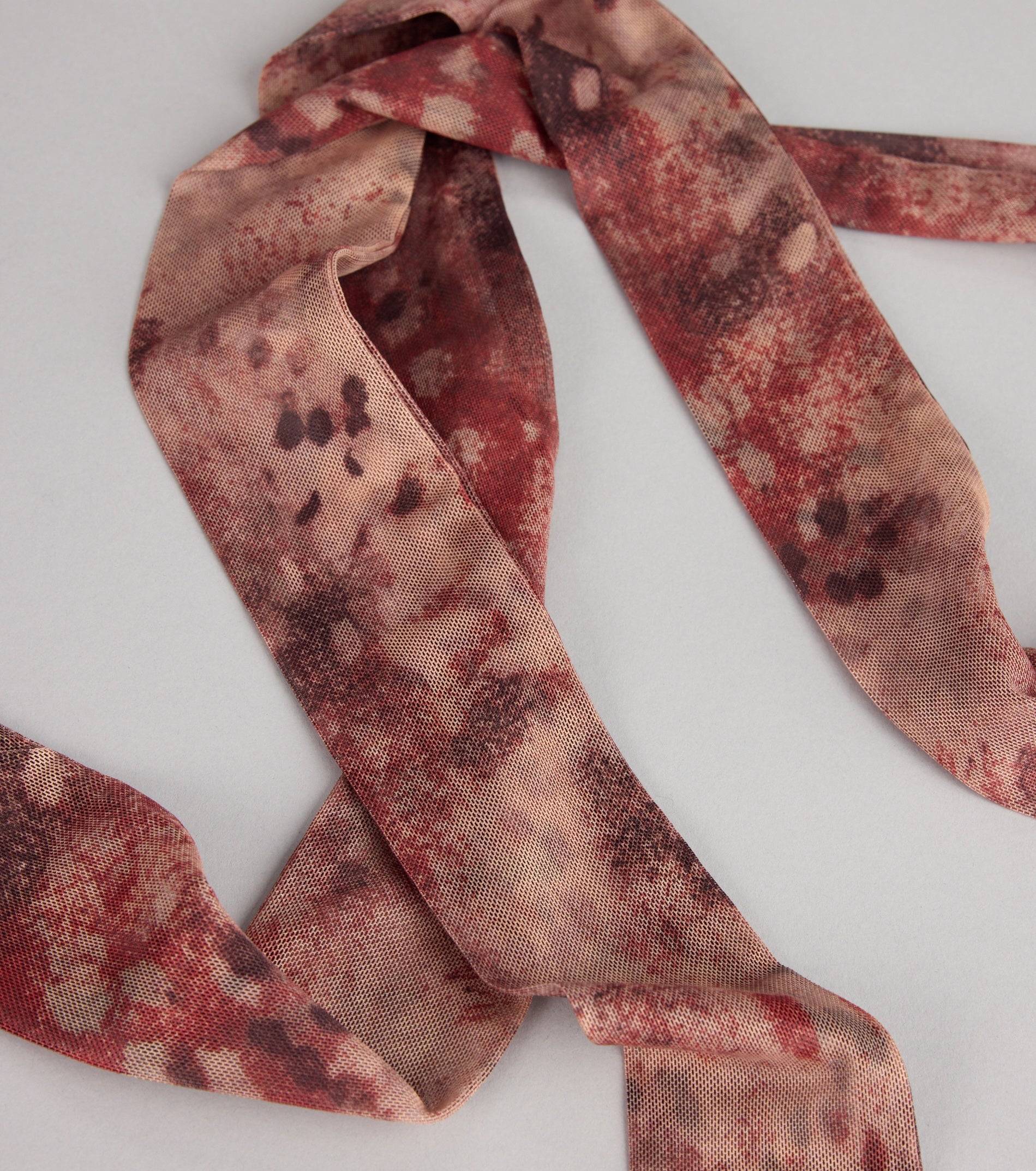 Painted Whisper Abstract Skinny Scarf