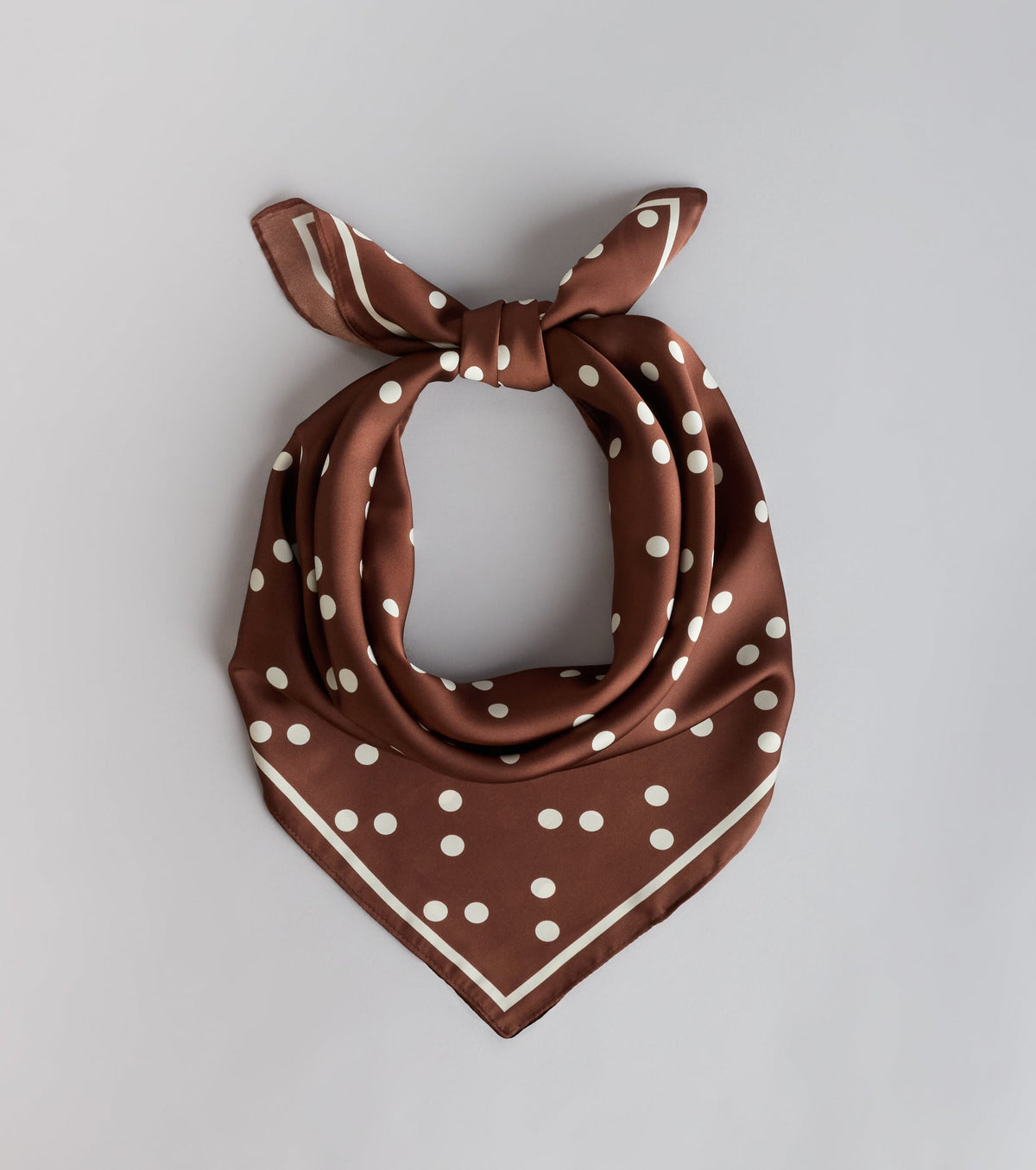 Sweet Glam Polka Dot Satin Scarf
