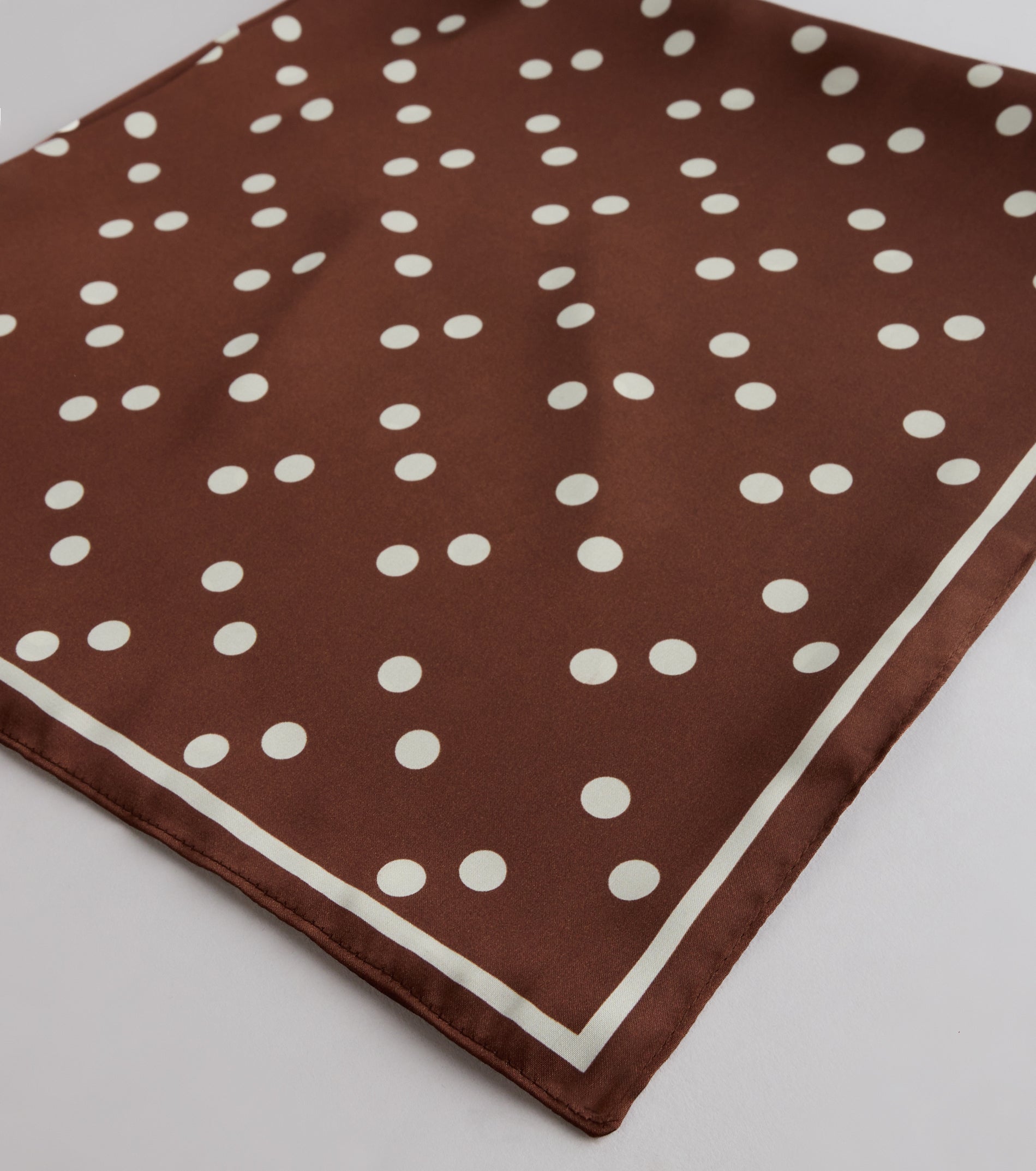 Sweet Glam Polka Dot Satin Scarf