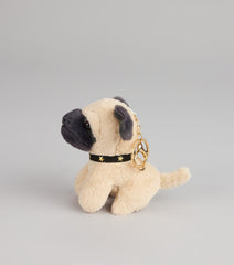 Starry Snuggles Pug Keychain