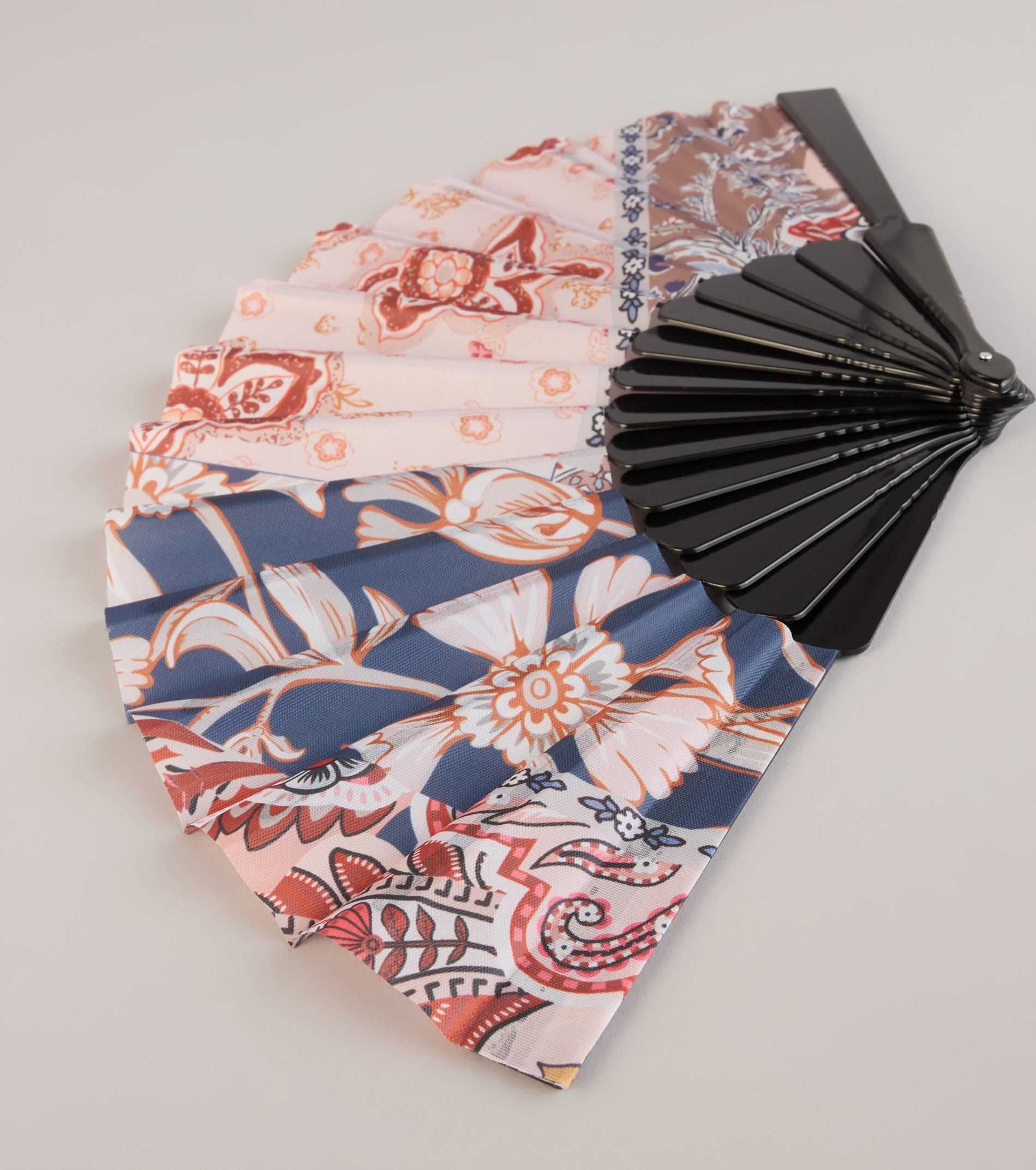Spring Muse Boho Print Folding Fan