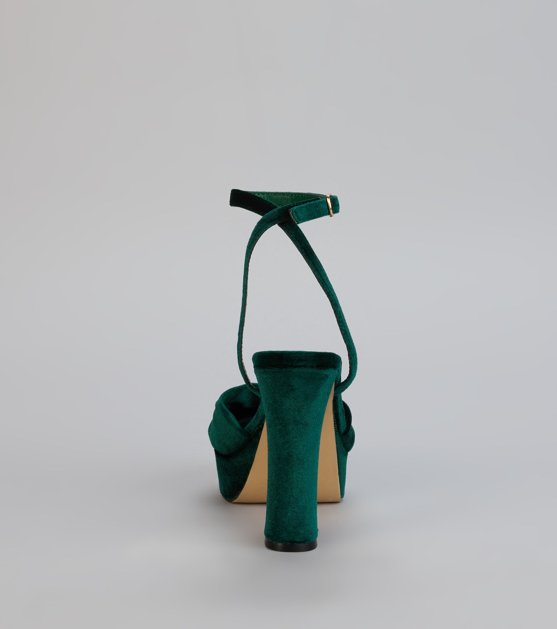 Stepping Up Bow Strap Platform Heels