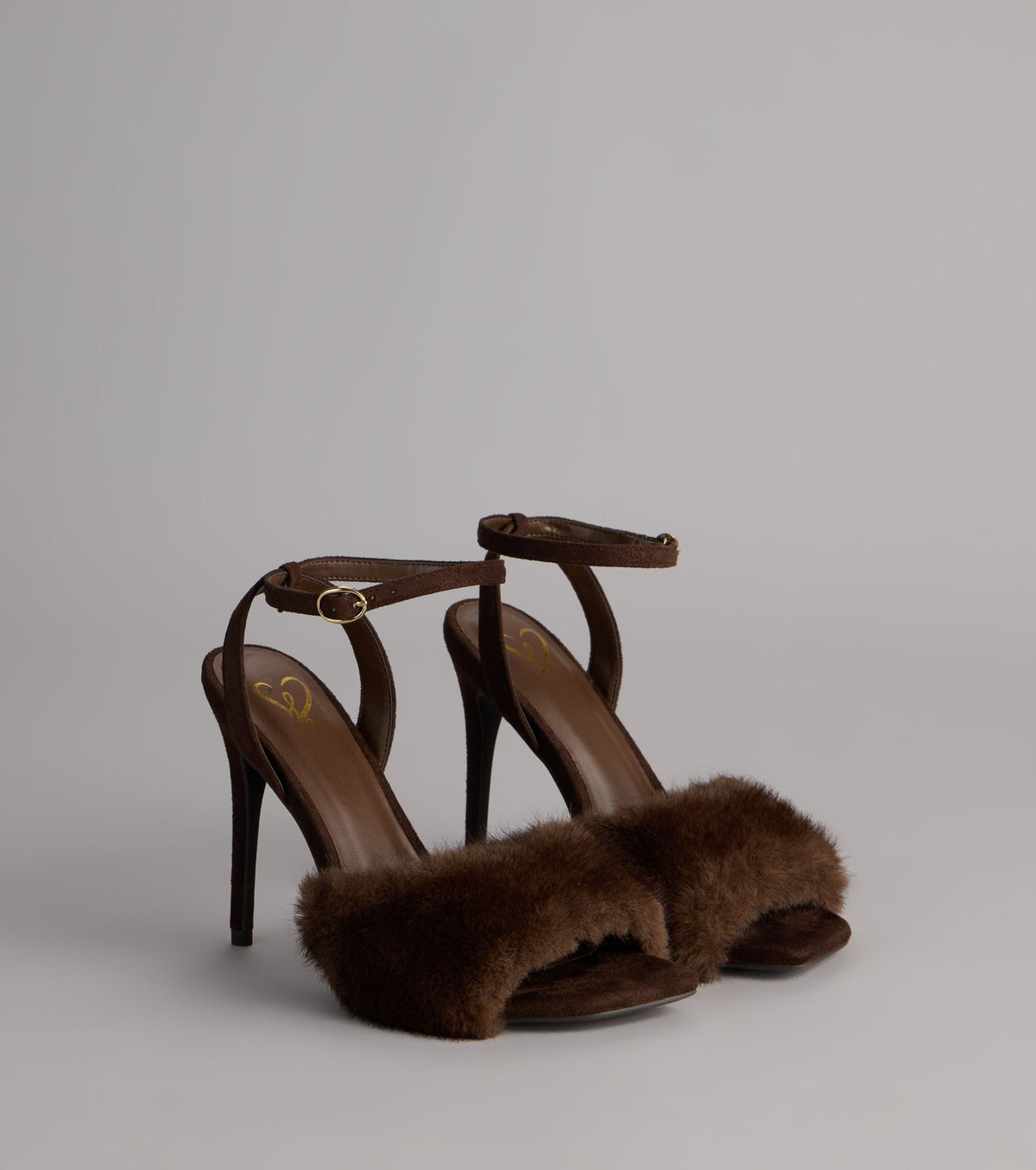 Fluff Talk Faux Suede Stiletto Heels