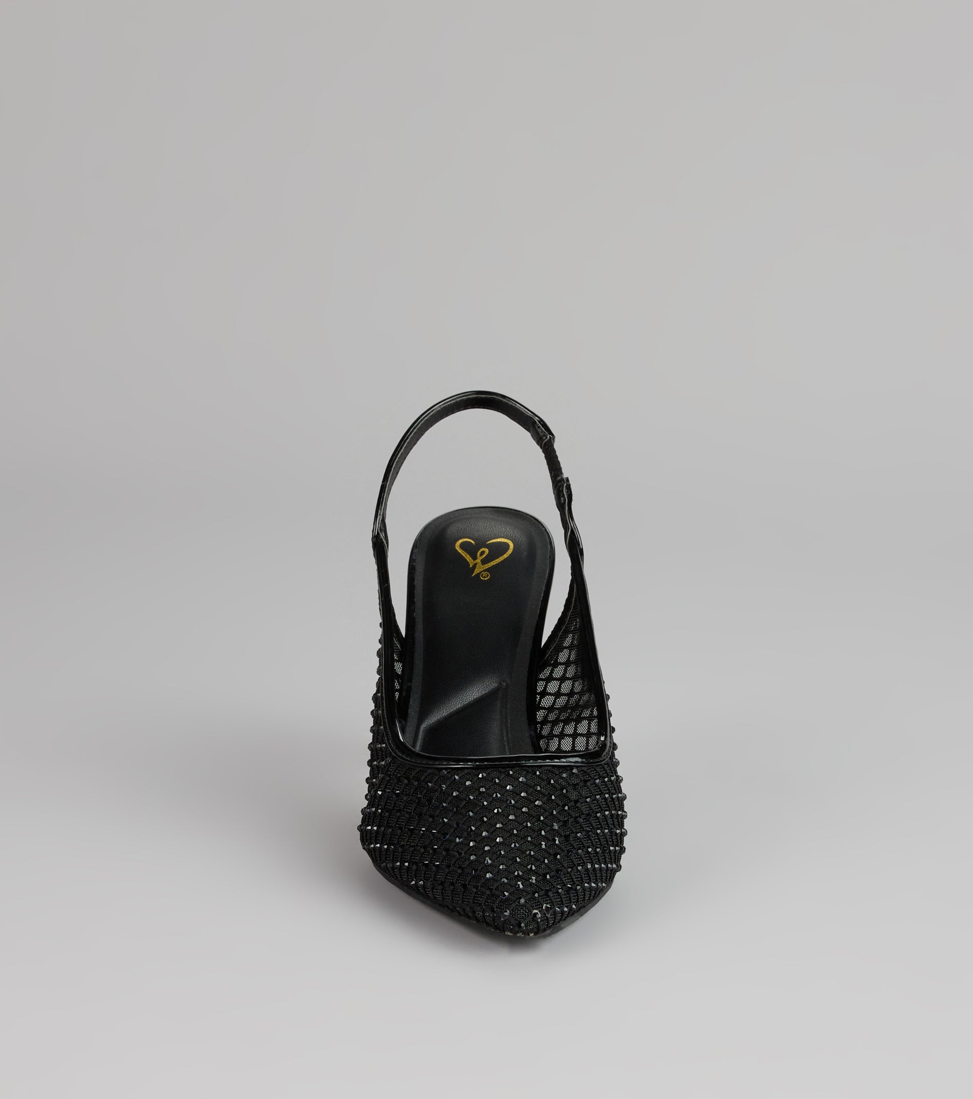 Pure Drama Mesh Stiletto Slingback Heels