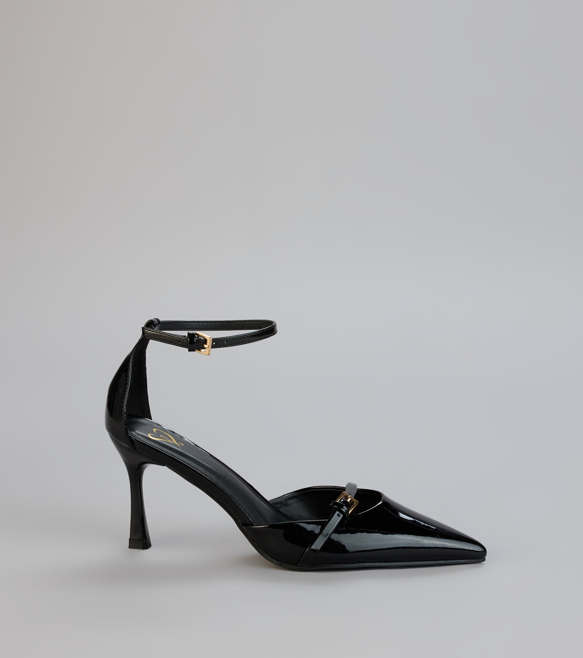 Point Taken Closed Toe Buckle Pumps