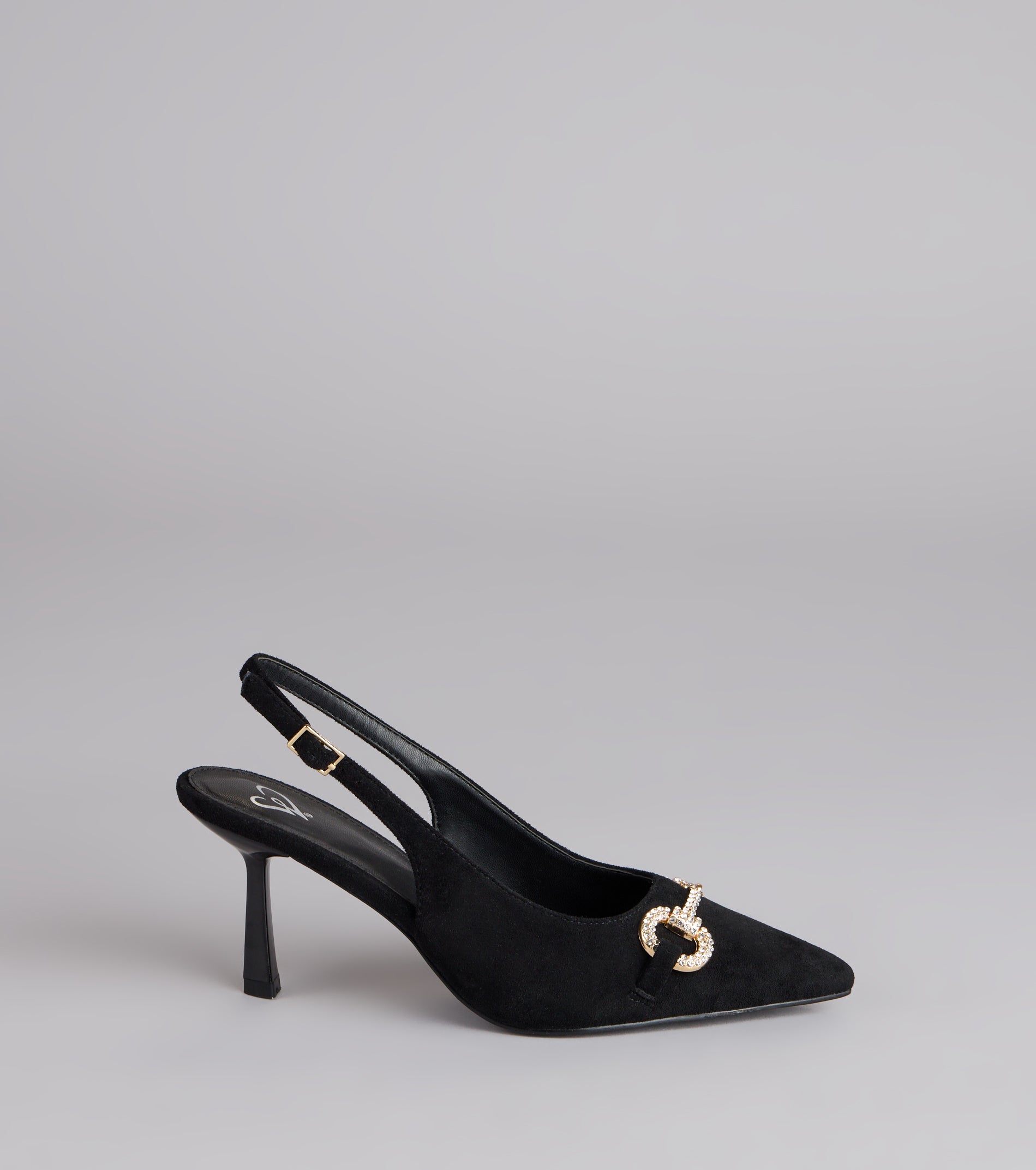 High Society Rhinestone Slingback Heels