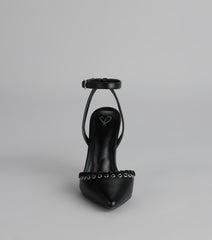 On Point Whipstitch Stiletto Heels