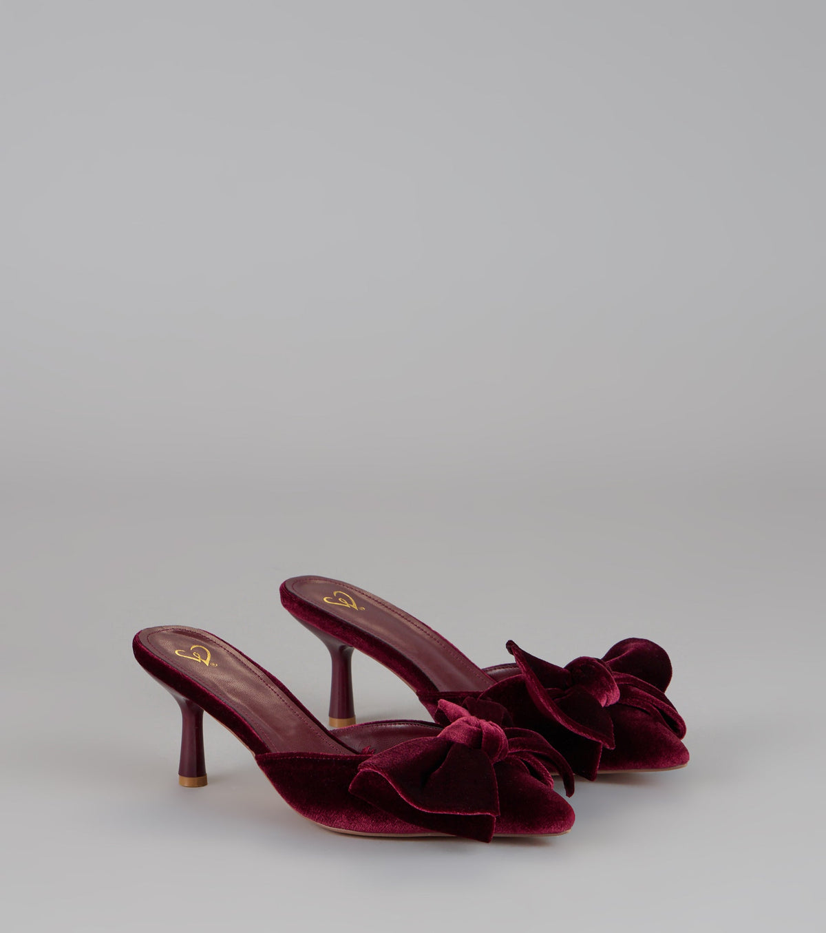 Romance Hour Velvet Bow Mules