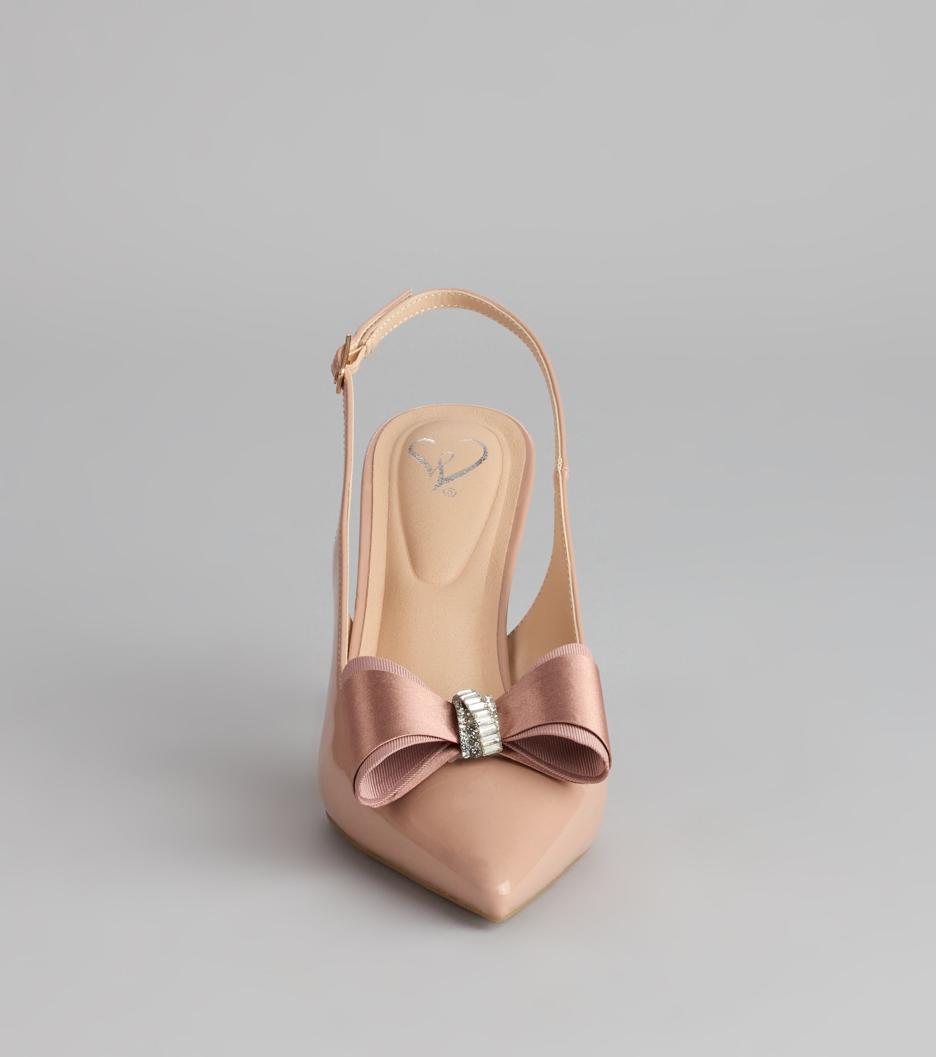 Sweet Step Bow Detail Slingback Pumps