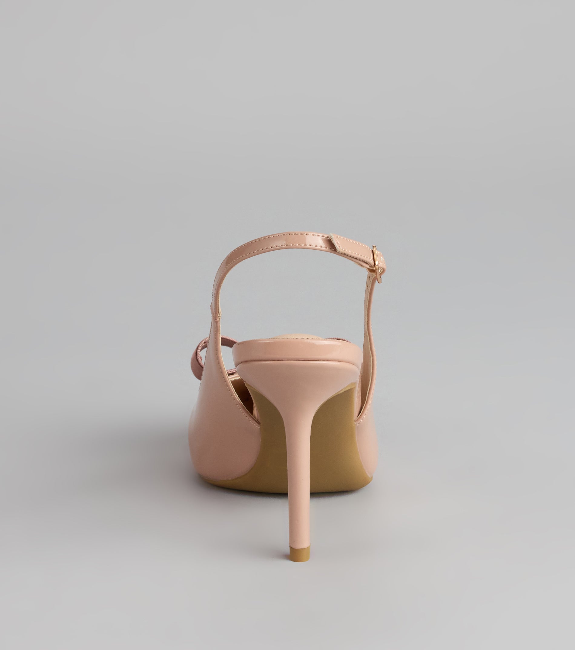 Sweet Step Bow Detail Slingback Pumps