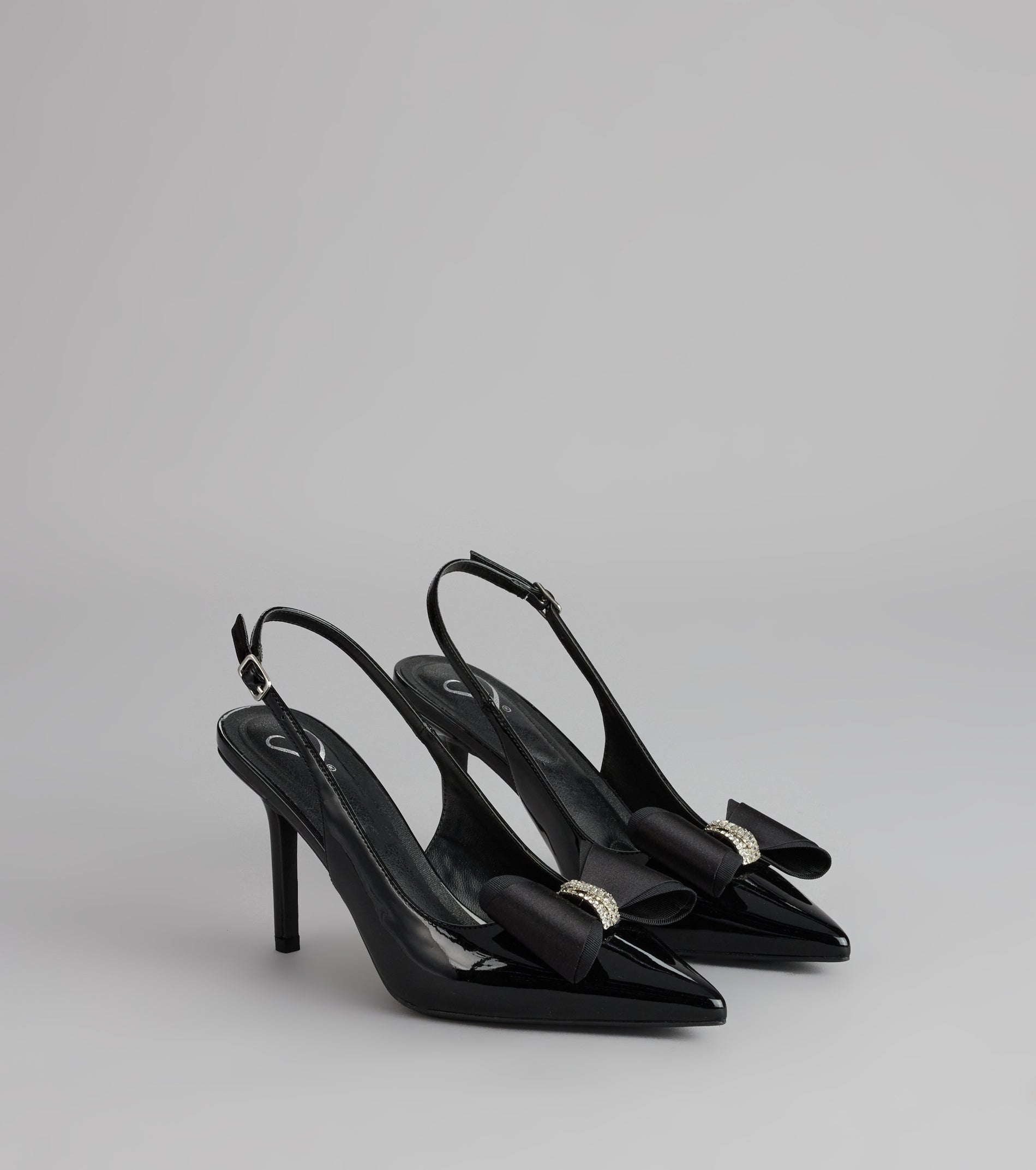 Sweet Step Bow Detail Slingback Pumps