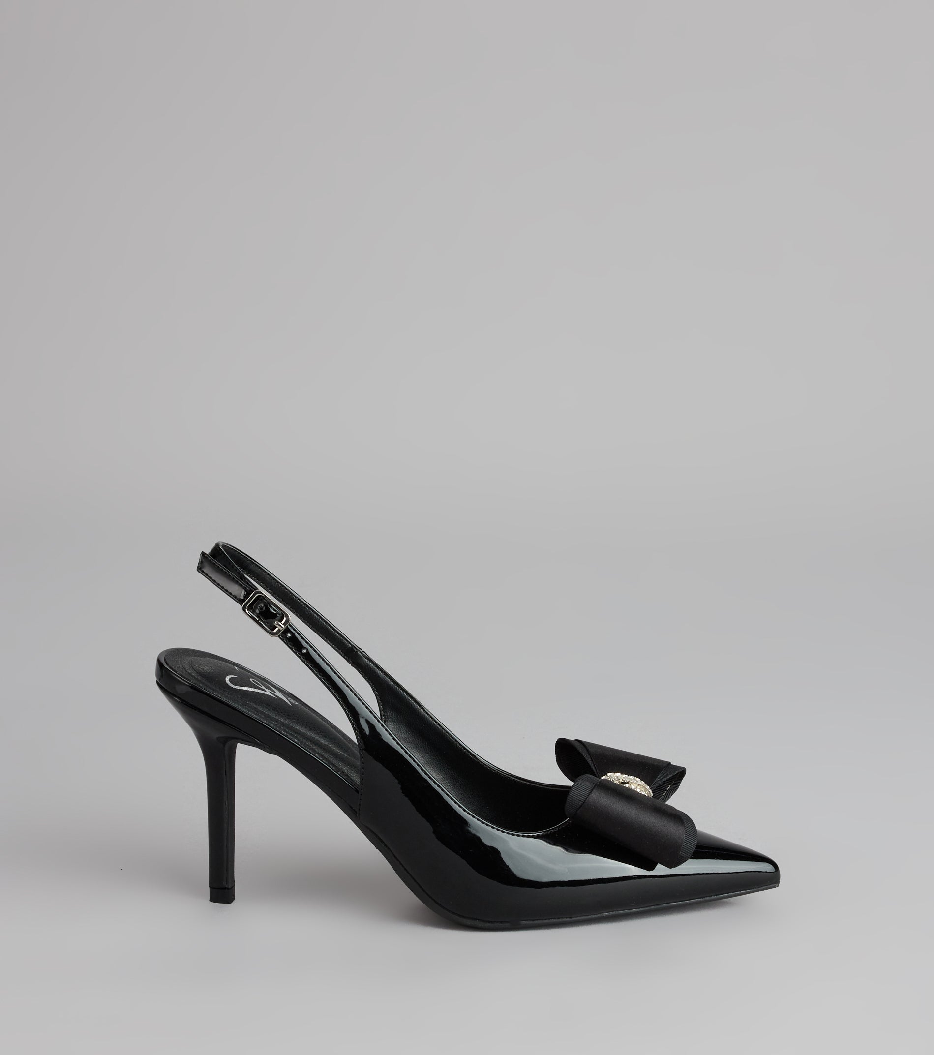 Sweet Step Bow Detail Slingback Pumps
