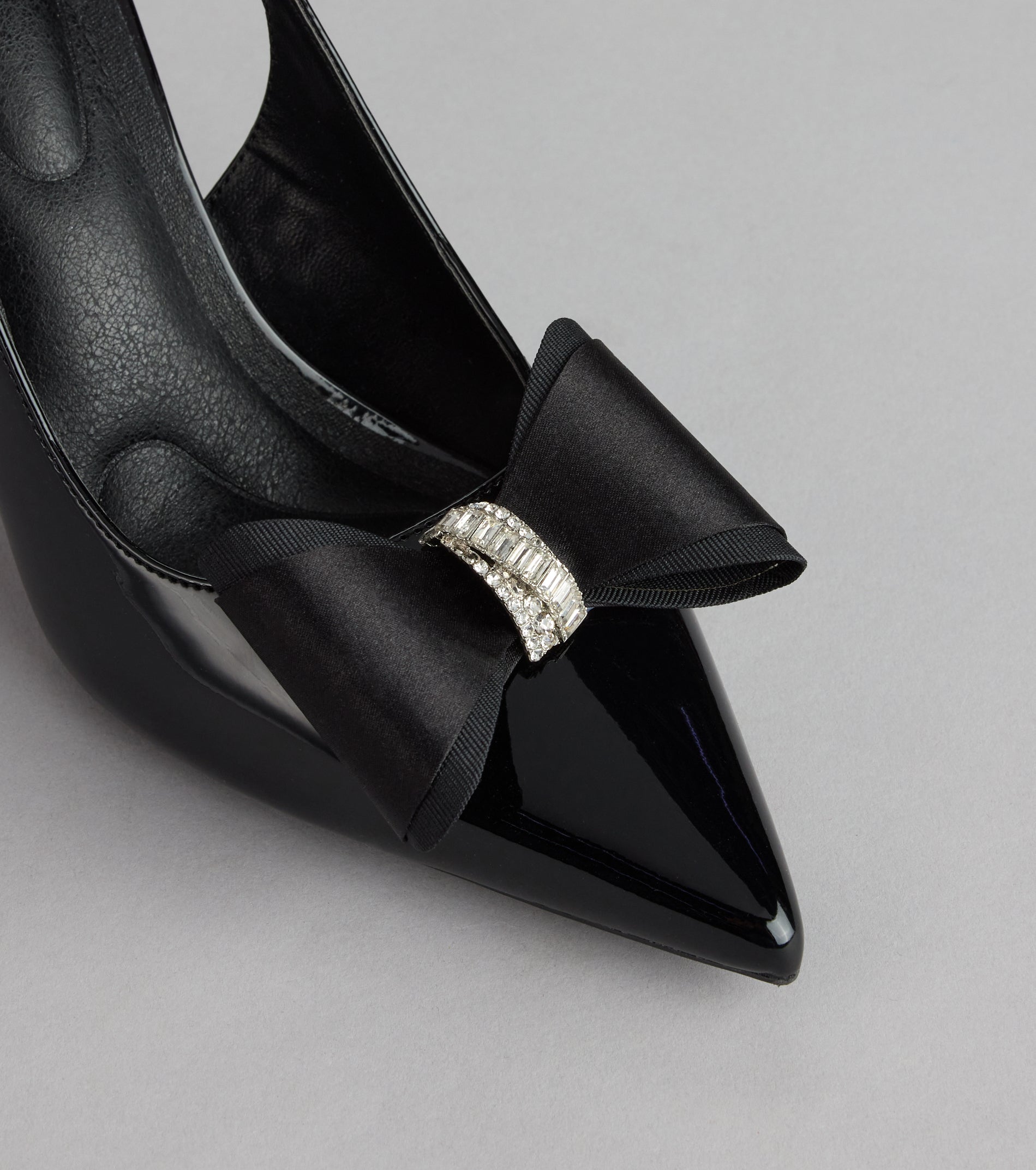 Sweet Step Bow Detail Slingback Pumps