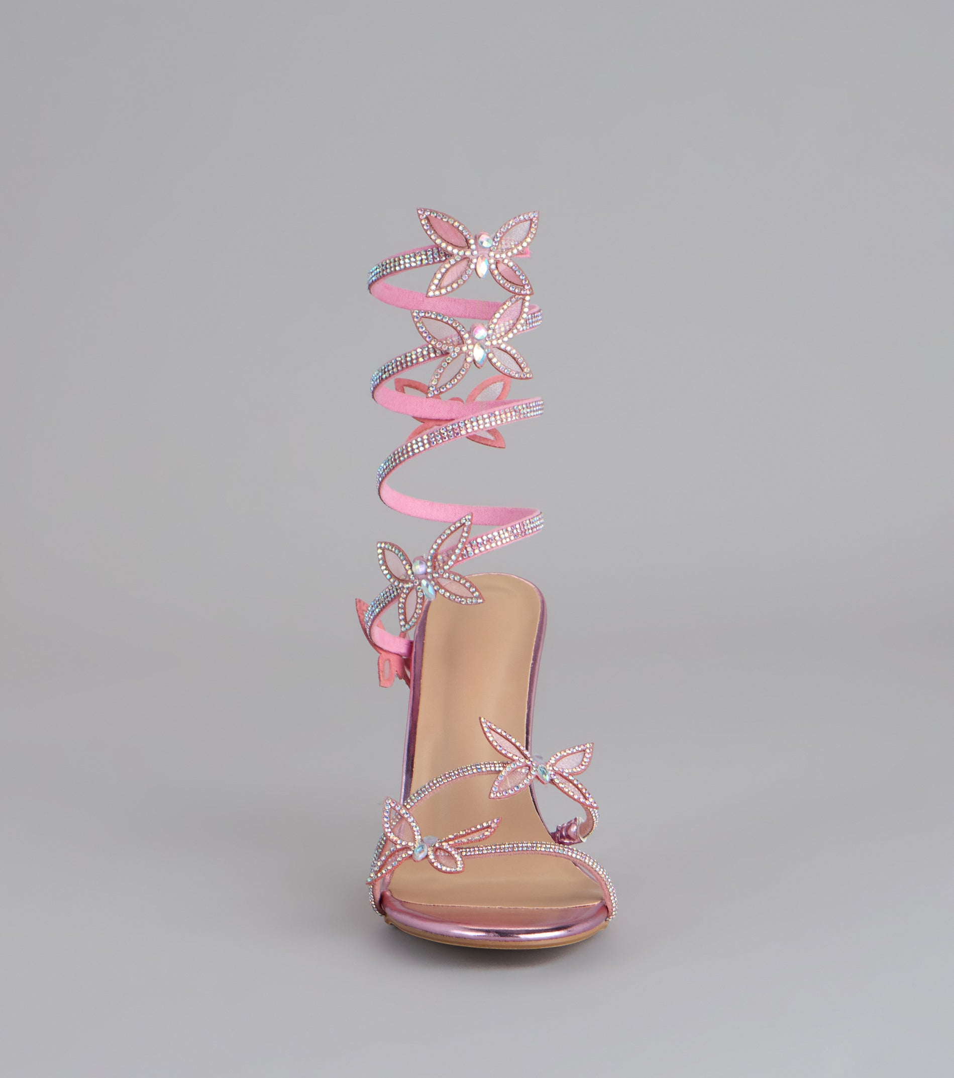 Extra Sparkle Butterfly Spiral Heels