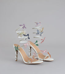 Extra Sparkle Butterfly Spiral Heels