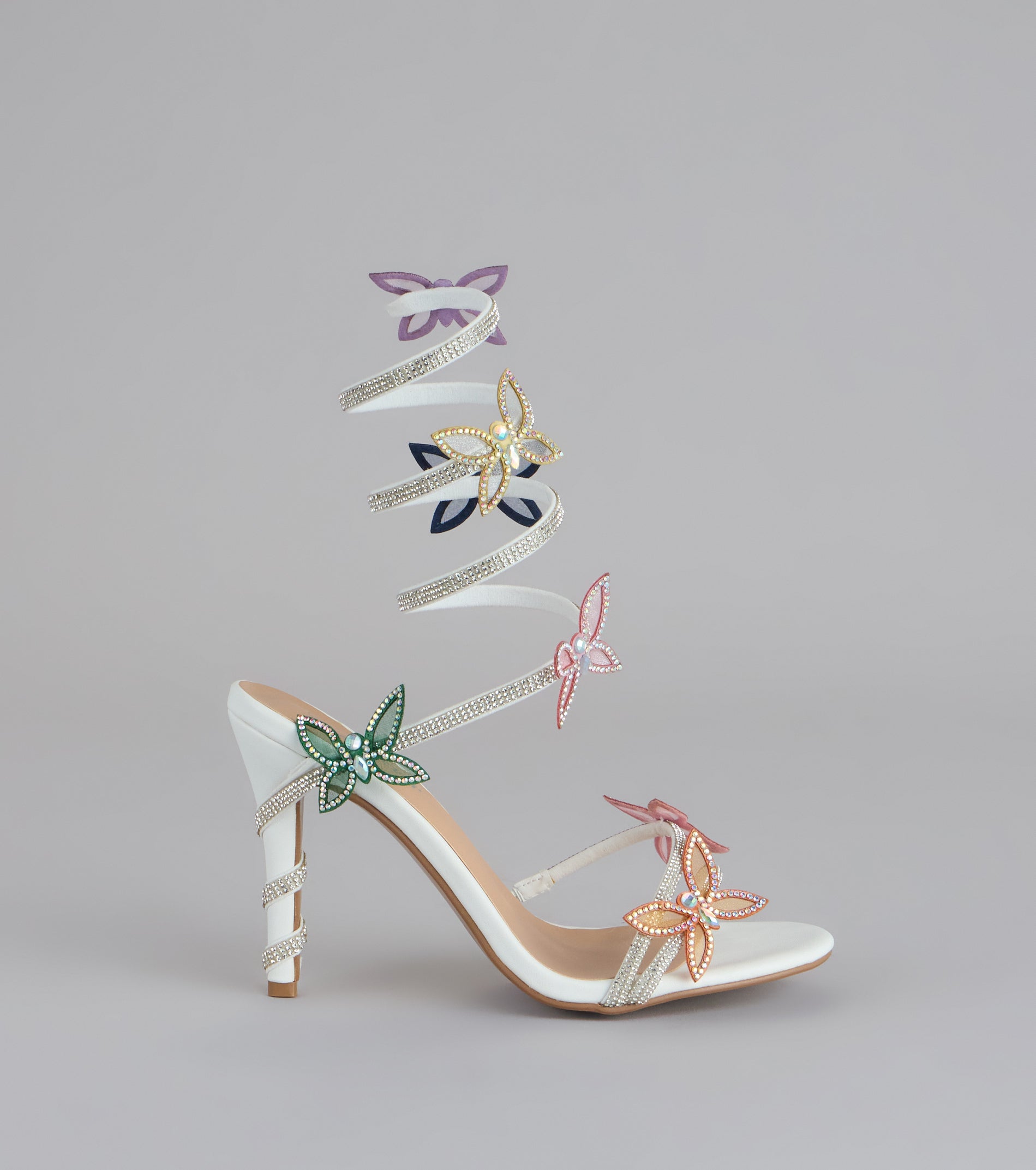 Extra Sparkle Butterfly Spiral Heels