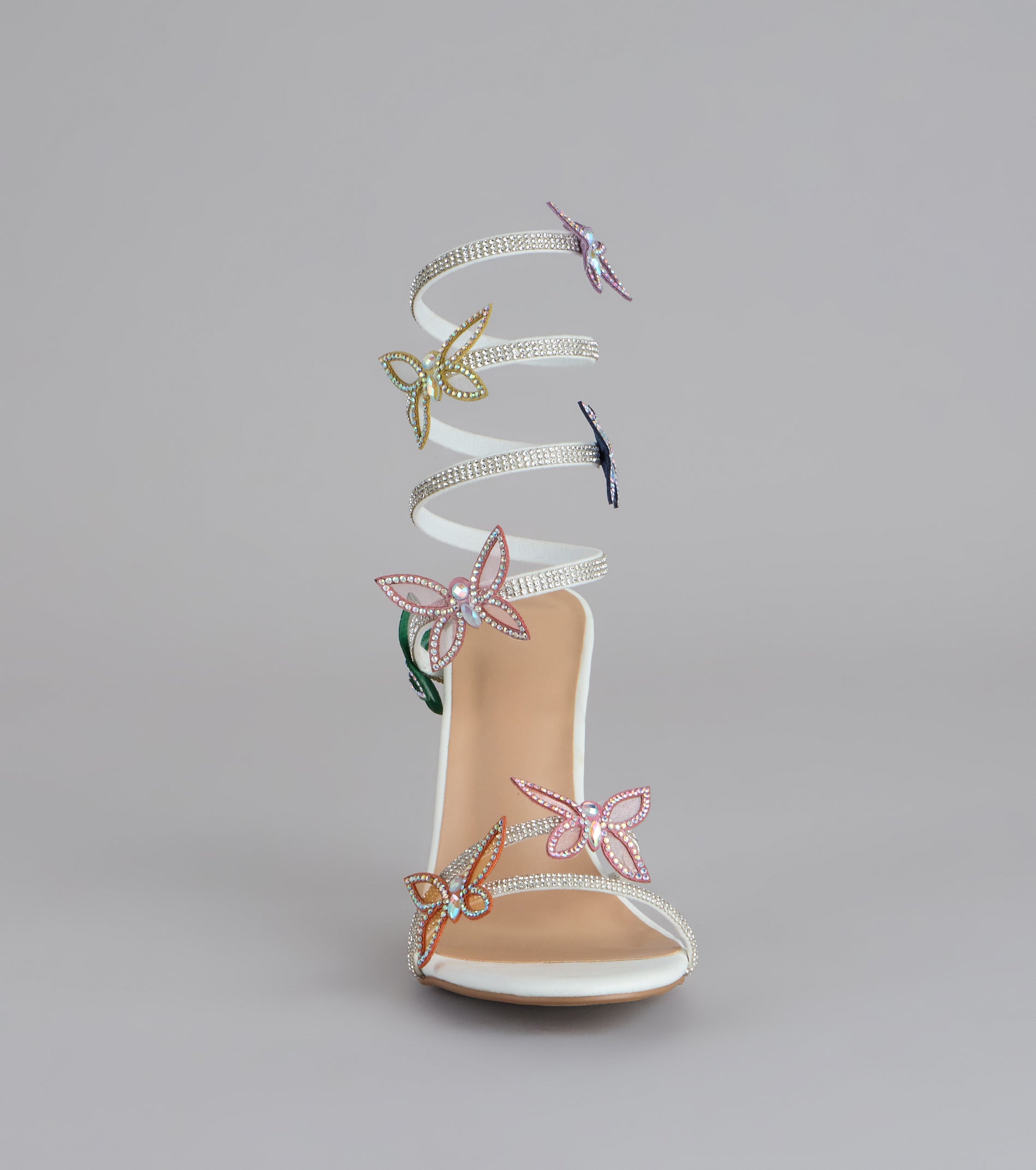 Extra Sparkle Butterfly Spiral Heels