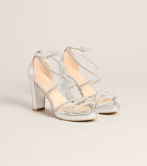 Going Out Rhinestone Platform Heels