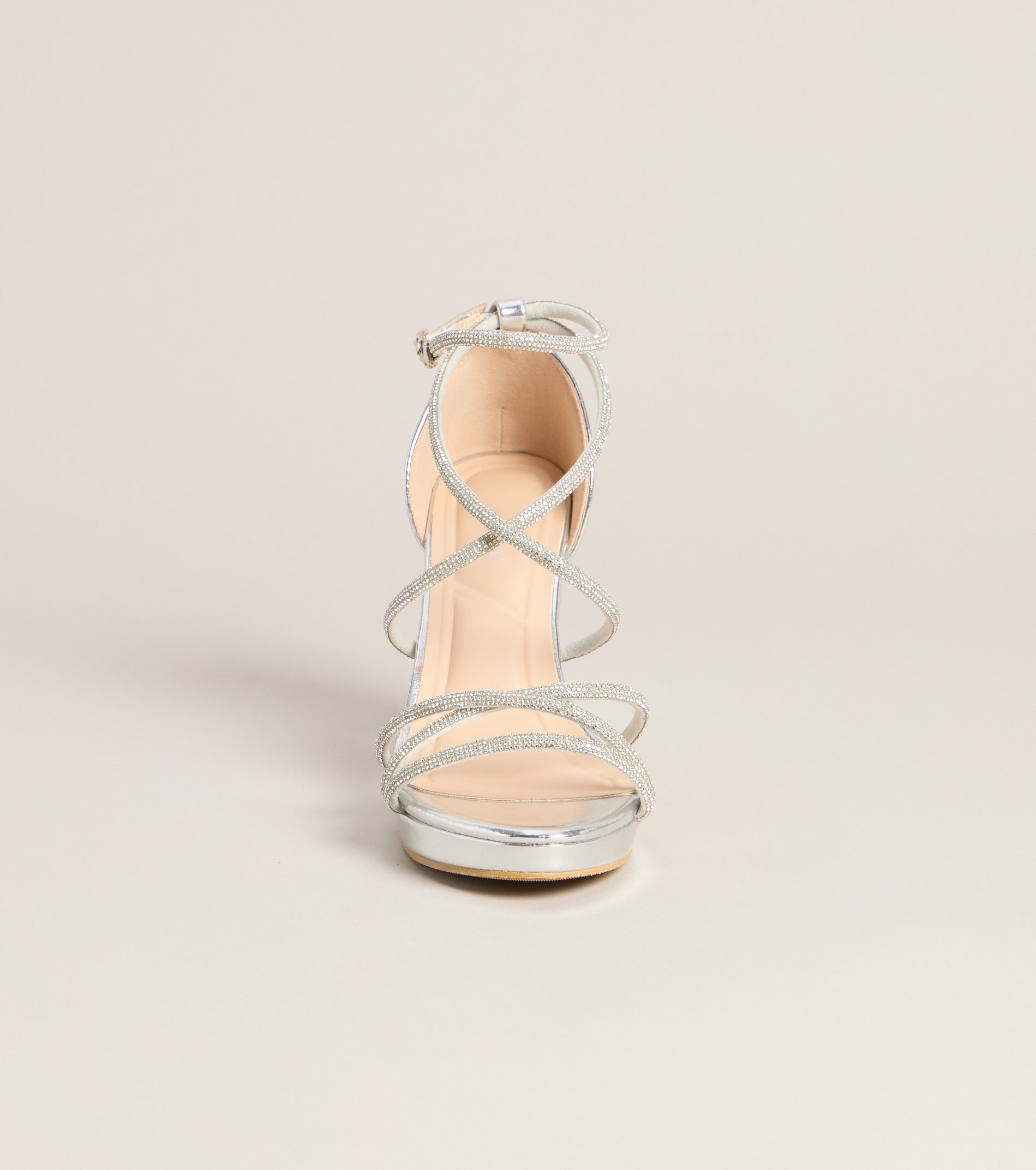 Going Out Rhinestone Platform Heels