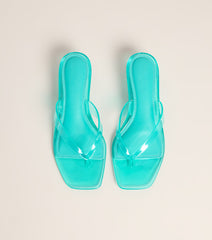 Poolside Plans Jelly Kitten Heels