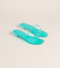 Poolside Plans Jelly Kitten Heels