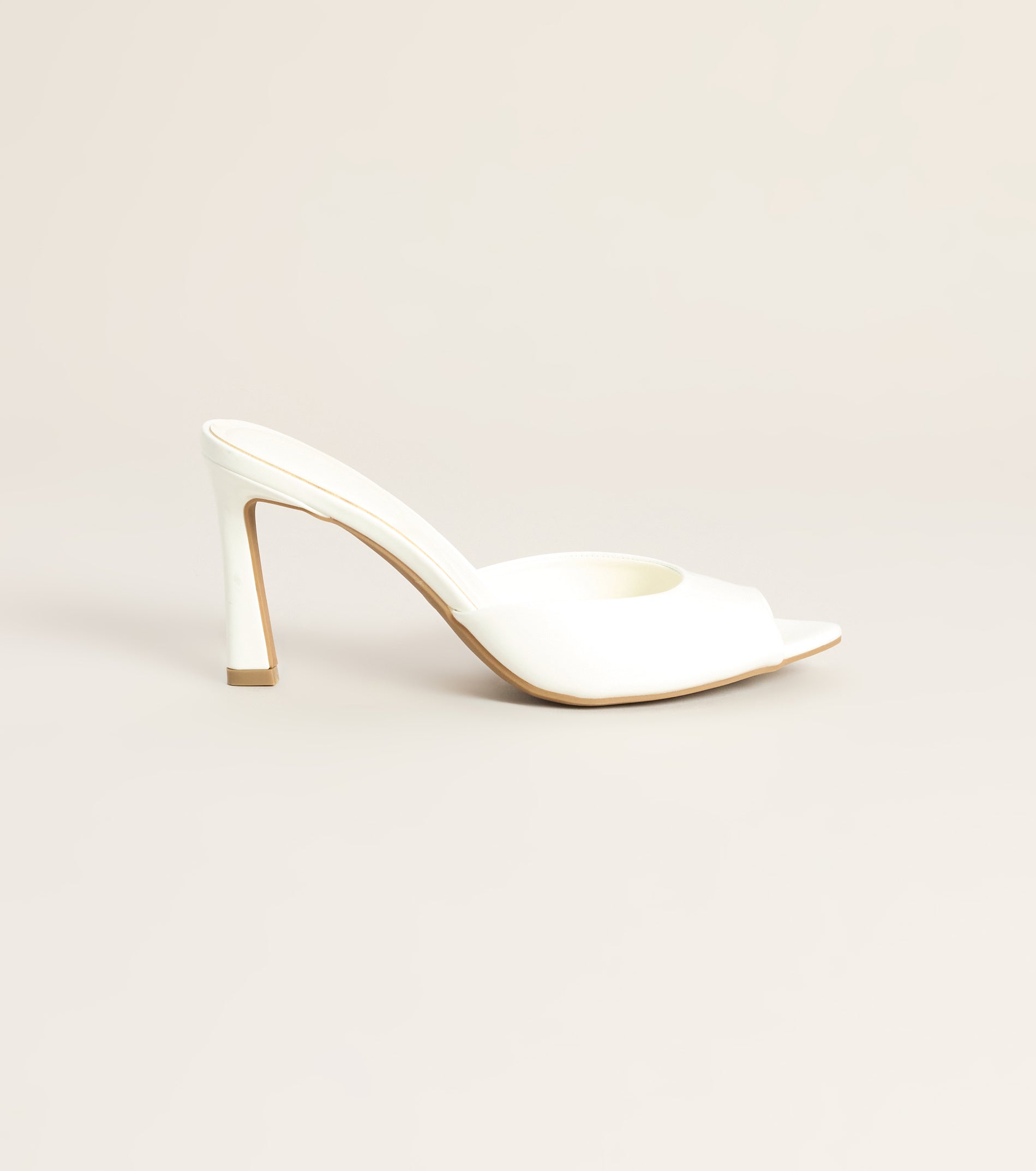 Picture Perfect Faux Leather Mules
