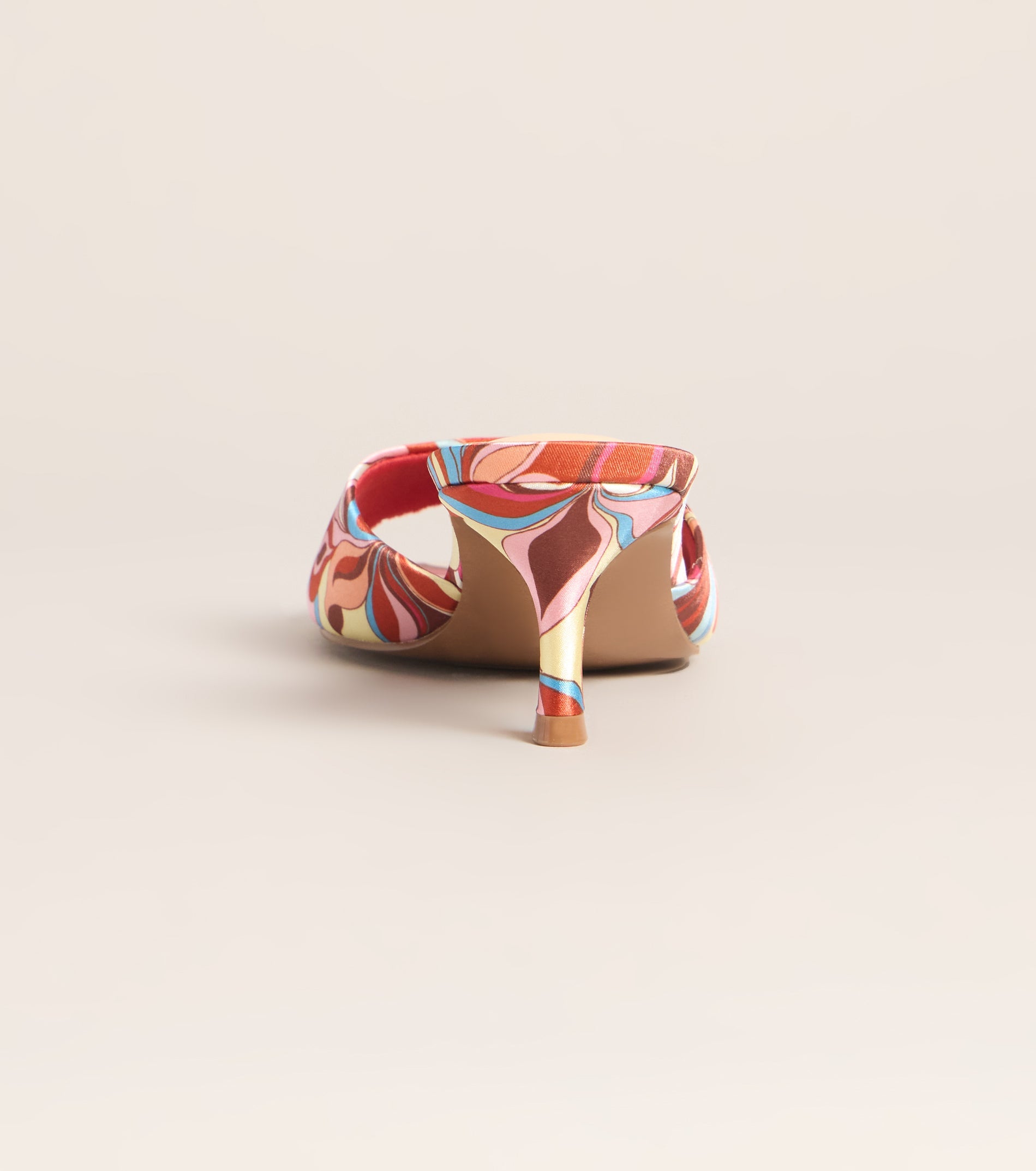 Retro Replay Printed Kitten Mules