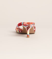 Retro Replay Printed Kitten Mules