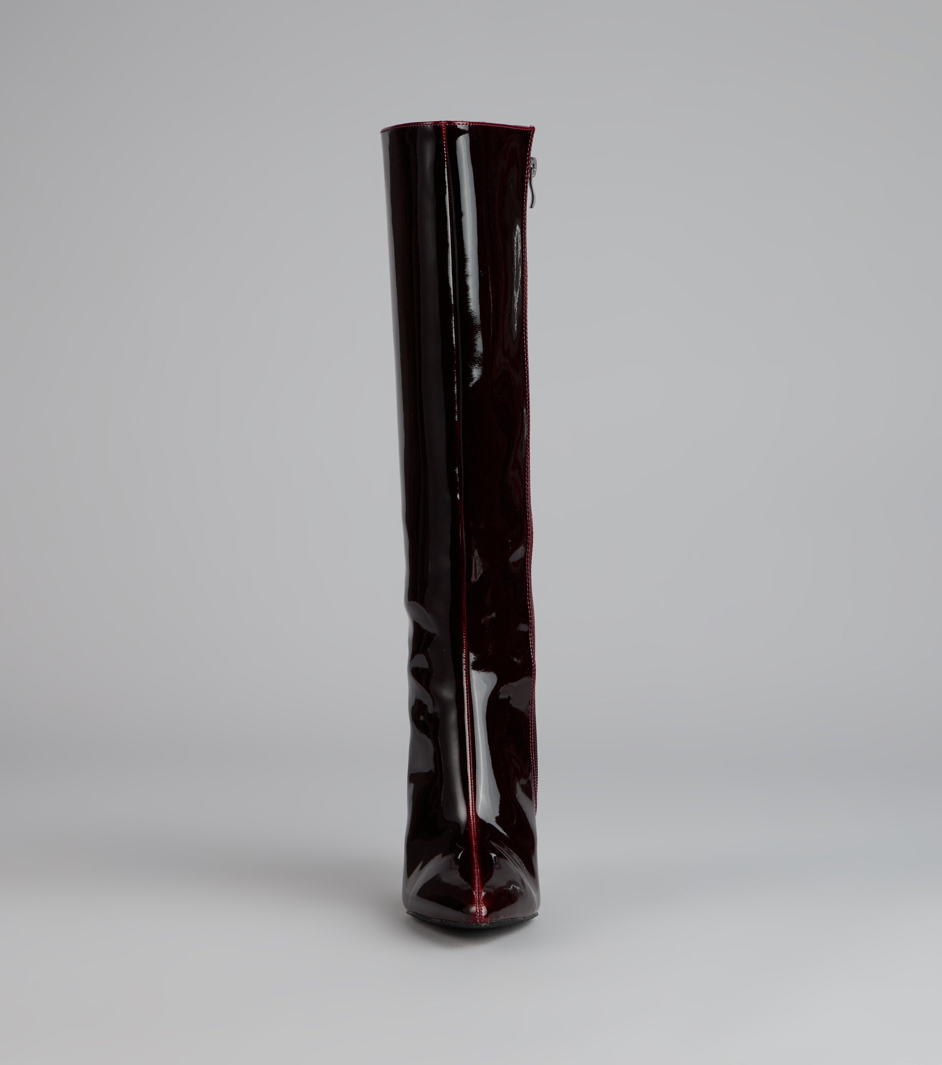 Gloss Effect Patent Stiletto Boots