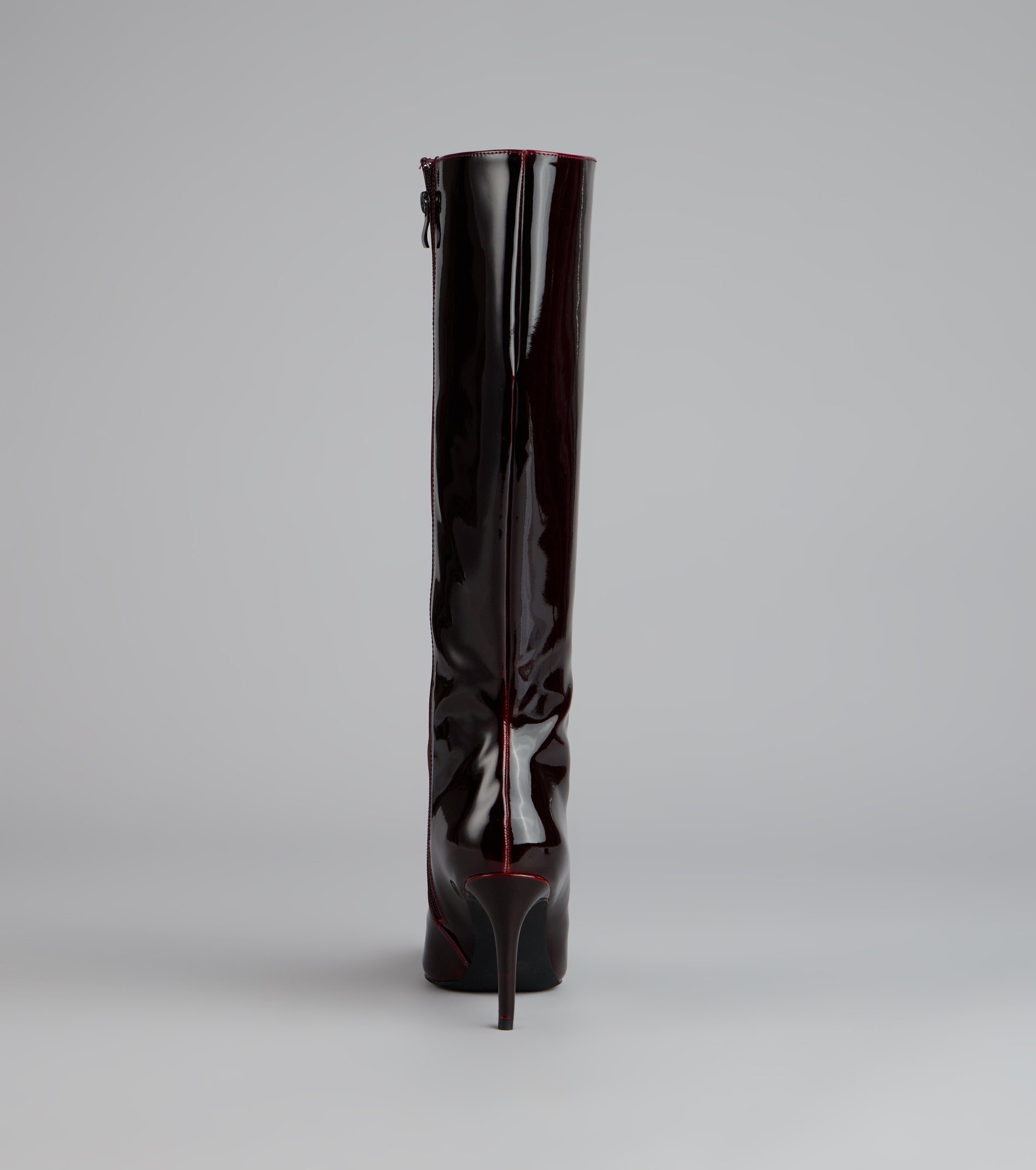 Gloss Effect Patent Stiletto Boots