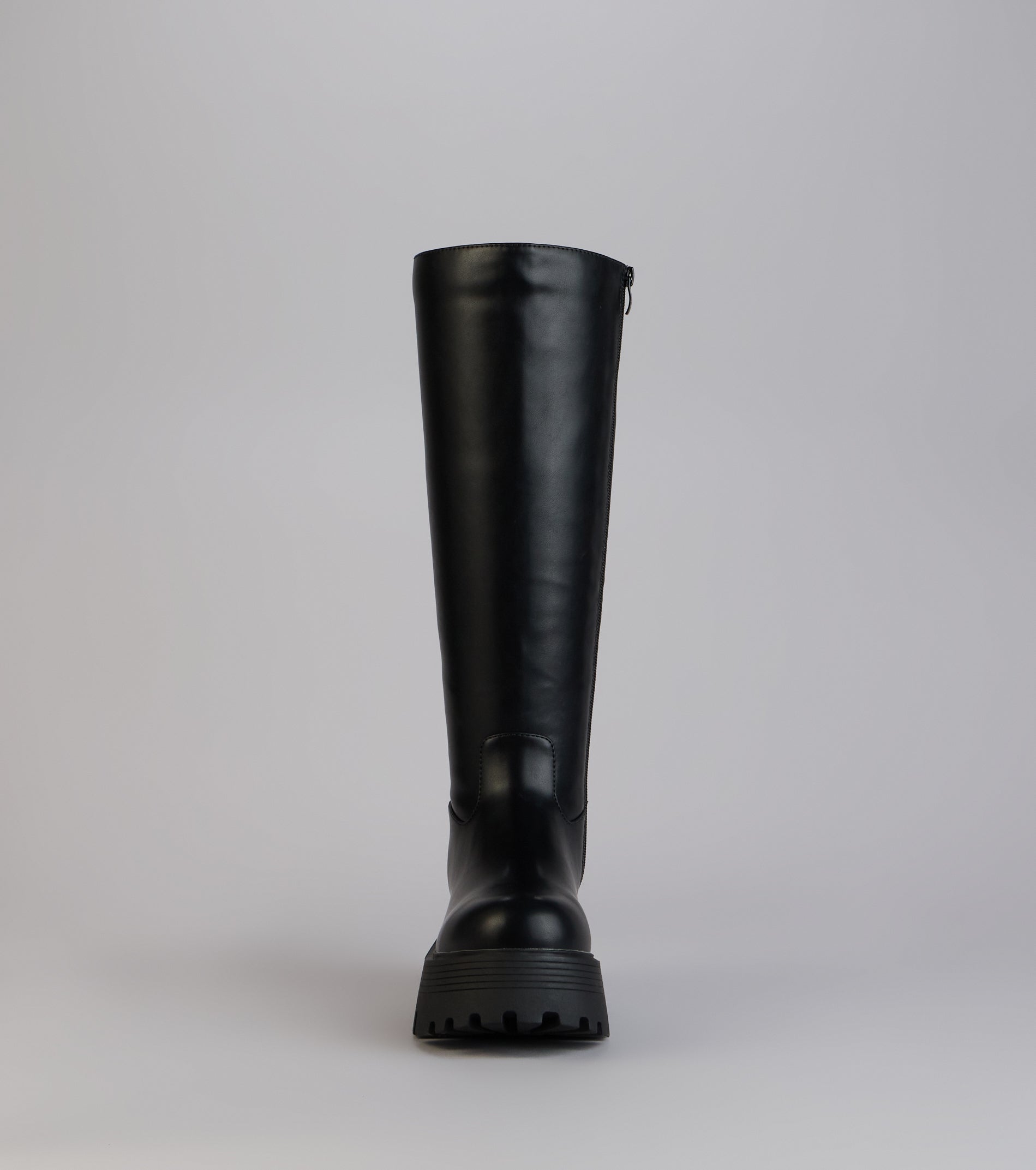 Built To Stomp Faux Leather Lug Boots