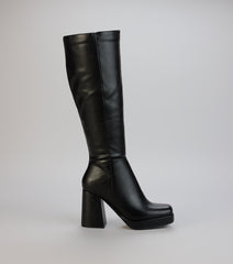 Icon Status Platform Knee Boots