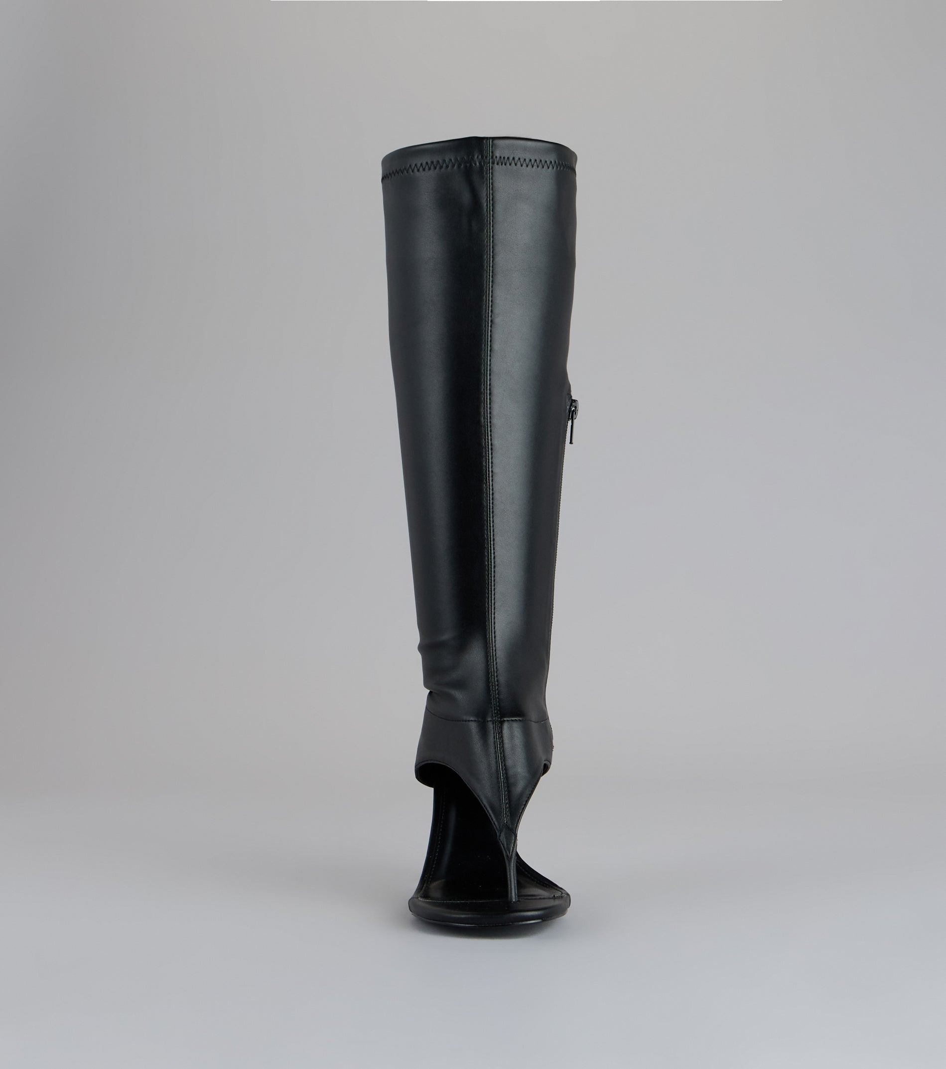Step Ahead Open Thong Stiletto Boots