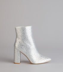 Starstruck Rhinestone Block Heel Booties