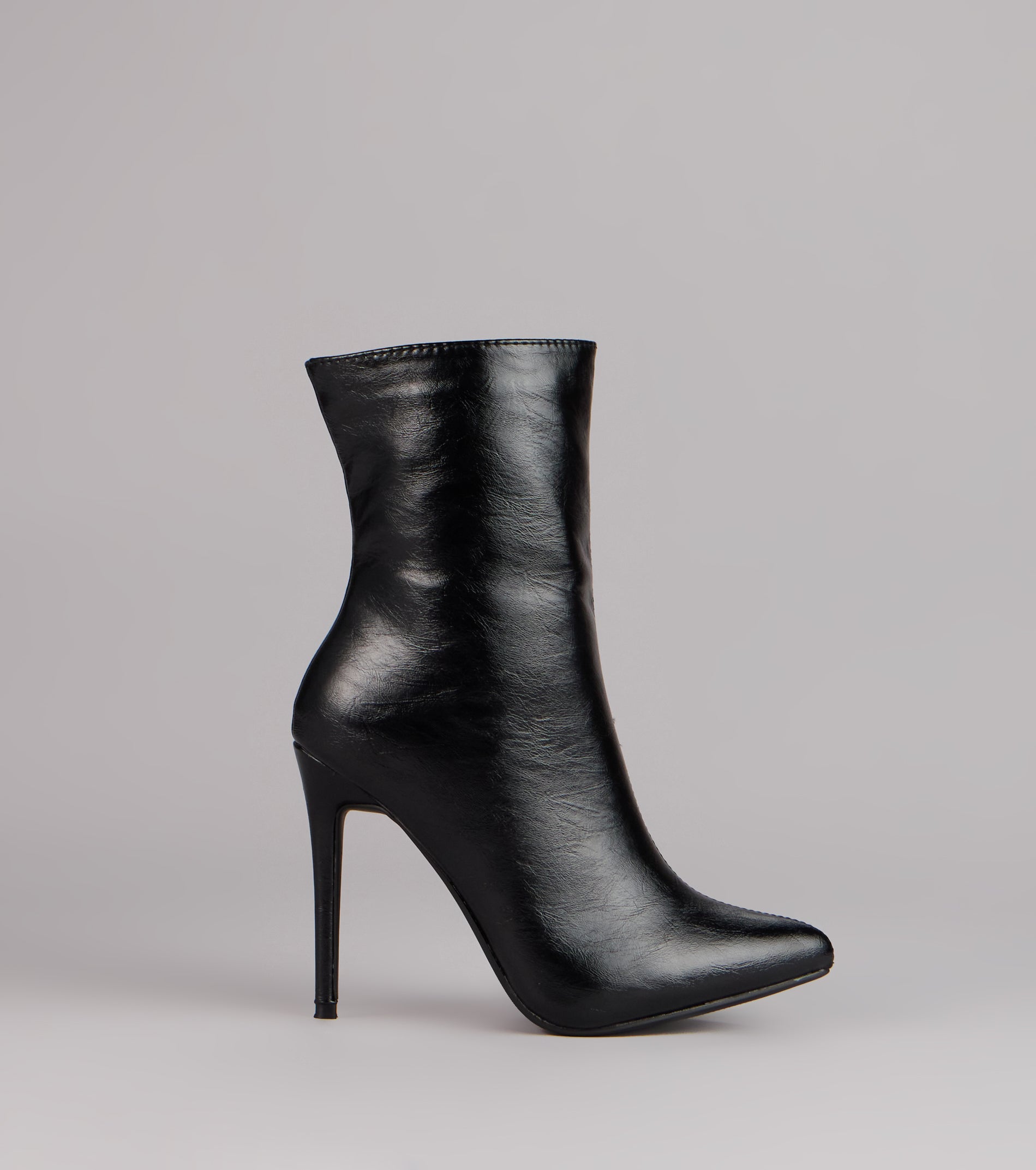 Bold Step Faux Leather Booties