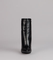 Bold Step Faux Leather Booties