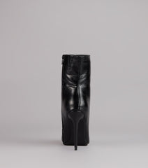 Bold Step Faux Leather Booties