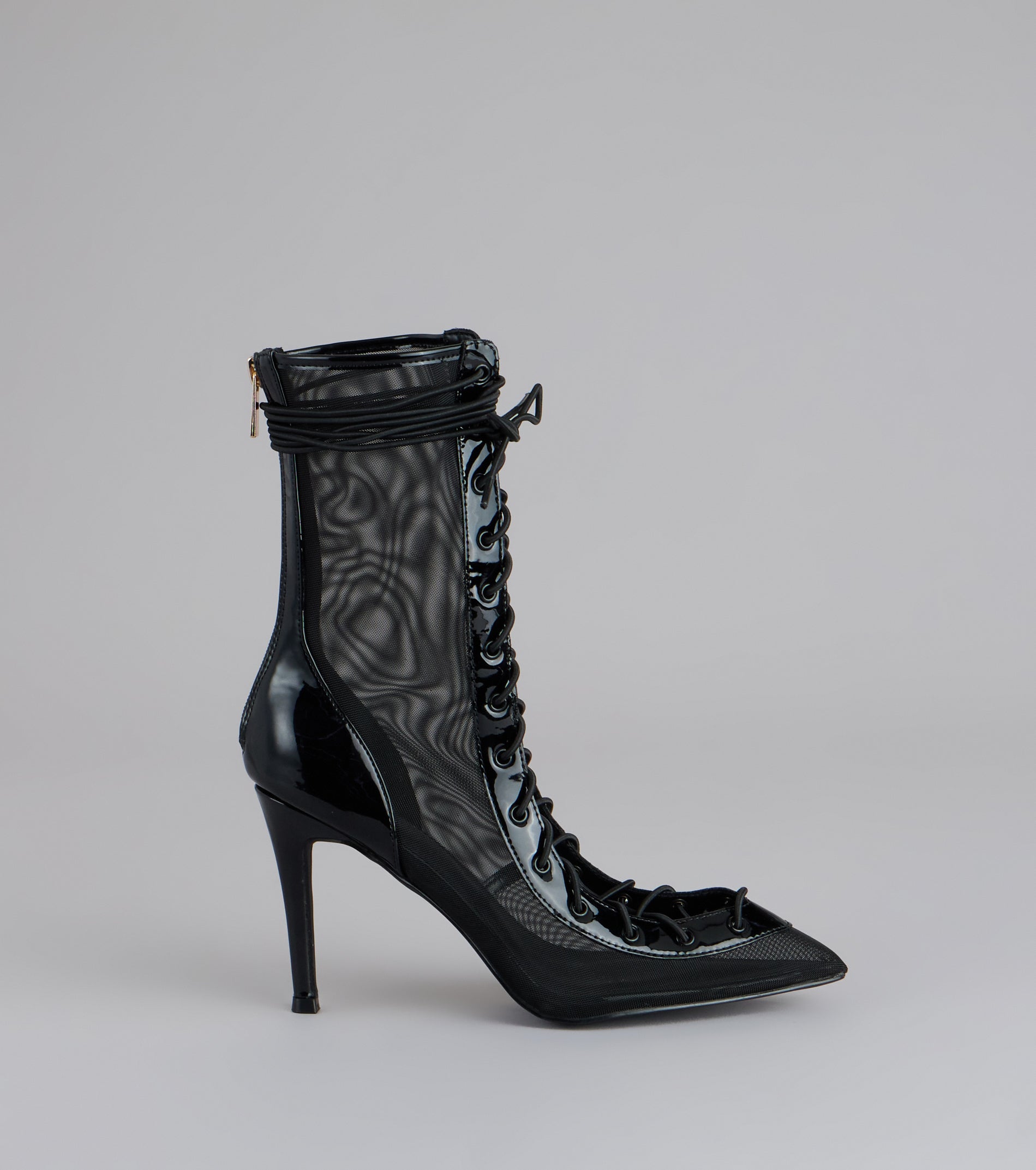 Lace It Up Stiletto Booties