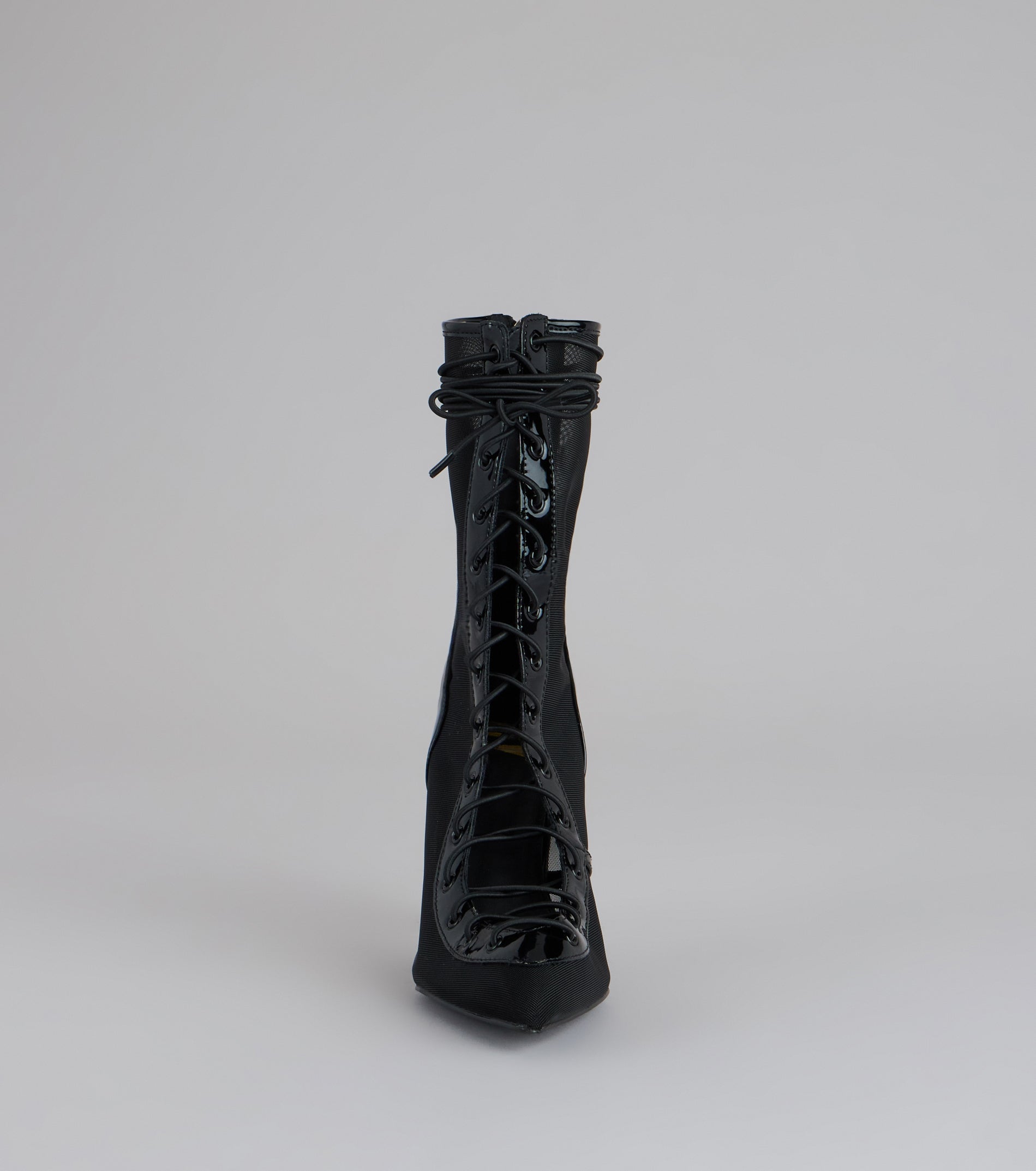 Lace It Up Stiletto Booties